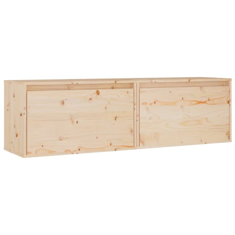 Zidni ormarići 2 kom 60 x 30 x 35 cm od masivne borovine