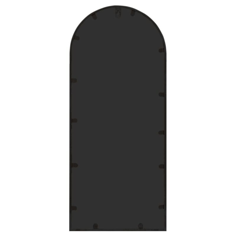 Ogledalo crno 100 x 45 cm željezno za unutarnju upotrebu - Slika 4