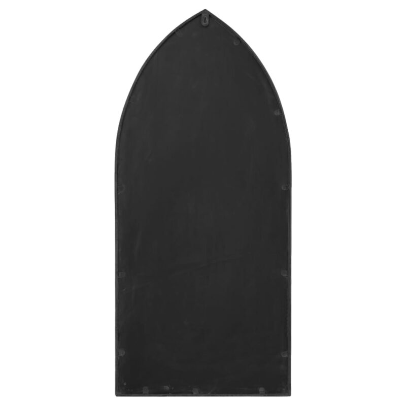 Vrtno ogledalo crno 100 x 45 cm željezno za vanjsku upotrebu - Slika 3