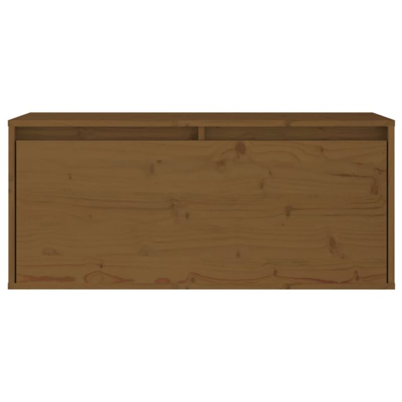 Zidni ormarić boja meda 80 x 30 x 35 cm od masivne borovine - Slika 4