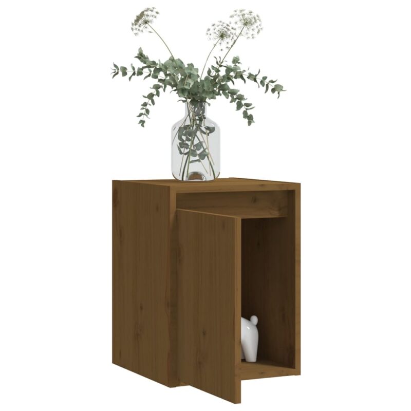 Zidni ormarići 2 kom boja meda 30x30x40 cm od masivne borovine - Slika 4