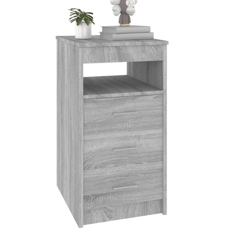 Ladičar boja sivog hrasta sonome 40x50x76 cm konstruirano drvo - Slika 4
