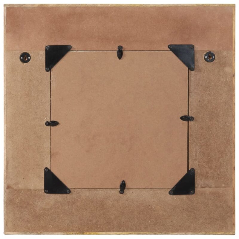 Zidno ogledalo od masivnog obnovljenog drva 50 x 50 cm - Slika 4