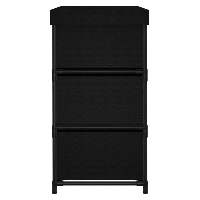 Ormarić za pohranu sa 6 ladica 55 x 29 x 55 cm crni čelični - Slika 4
