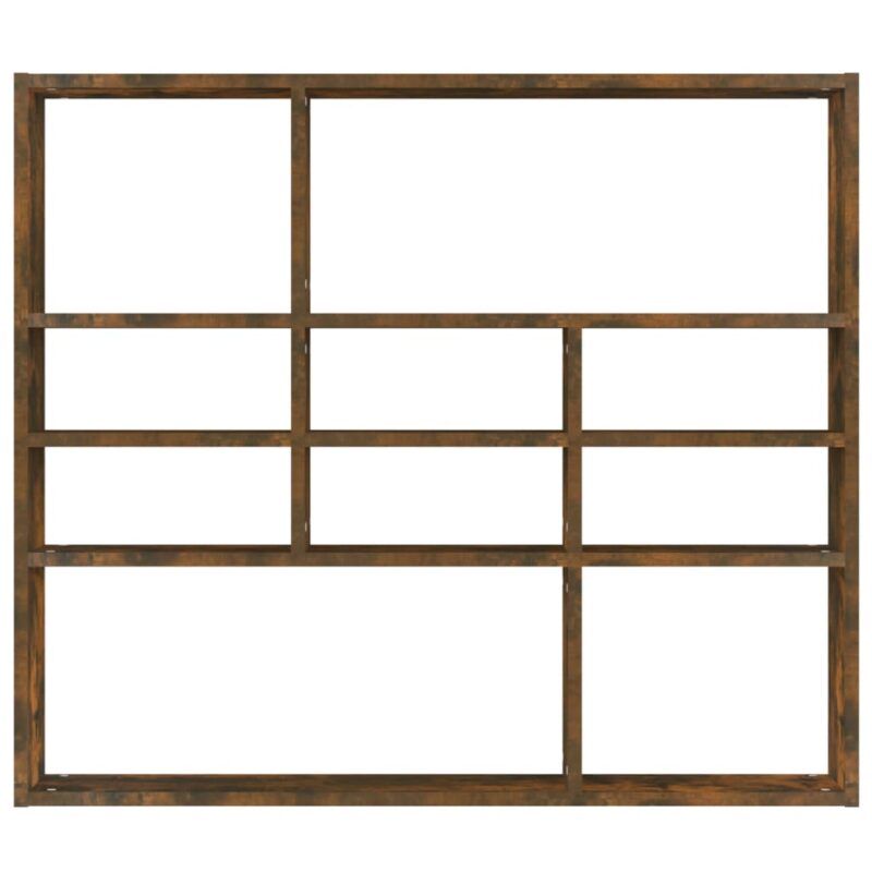 Zidna polica boja hrasta 90 x 16 x 78 cm konstruirano drvo - Slika 4