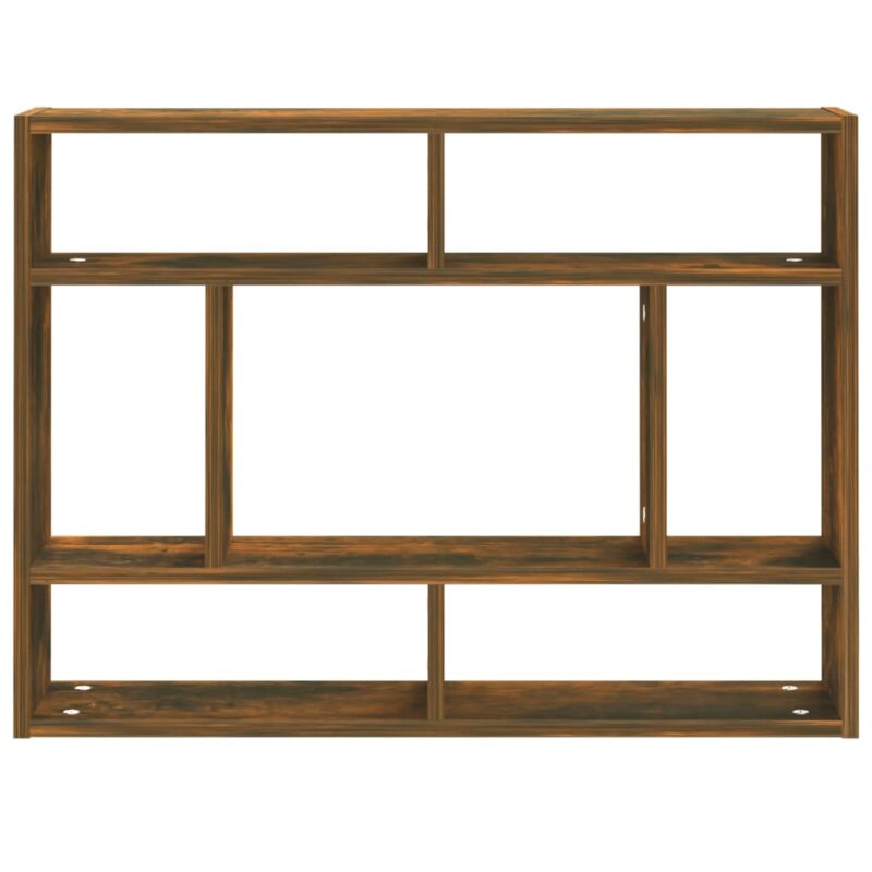 Zidna polica boja hrasta 75 x 16 x 55 cm konstruirano drvo - Slika 3