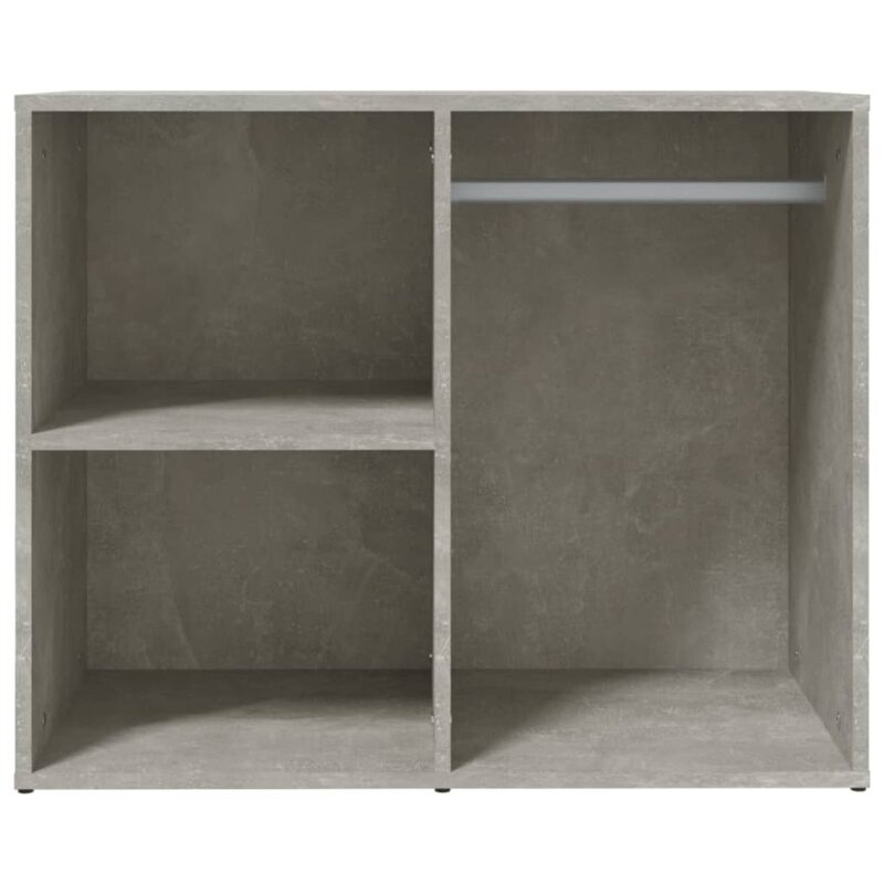 Garderobni ormarić boja betona 80x40x65 cm konstruirano drvo - Slika 3