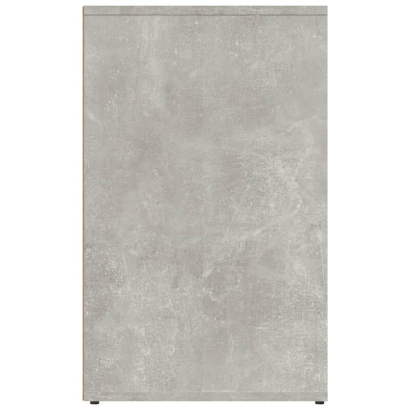 Garderobni ormarić boja betona 80x40x65 cm konstruirano drvo - Slika 4