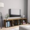 Ormarić za knjige / TV ormarić dimljeni hrast 143x30x36 cm drvo