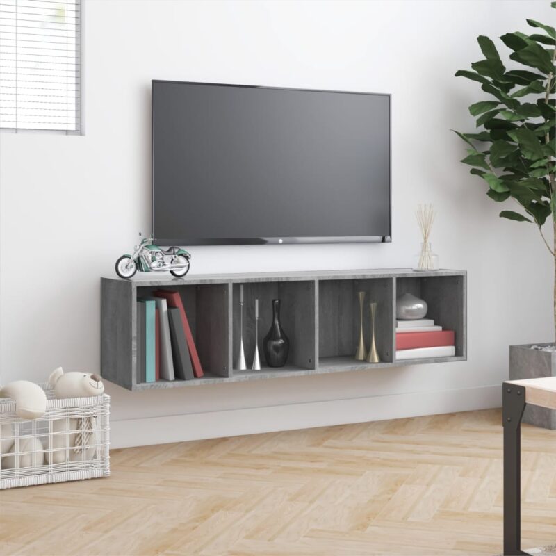 Ormarić za knjige / TV ormarić hrast sonoma 143x30x36 cm drvo - Slika 4