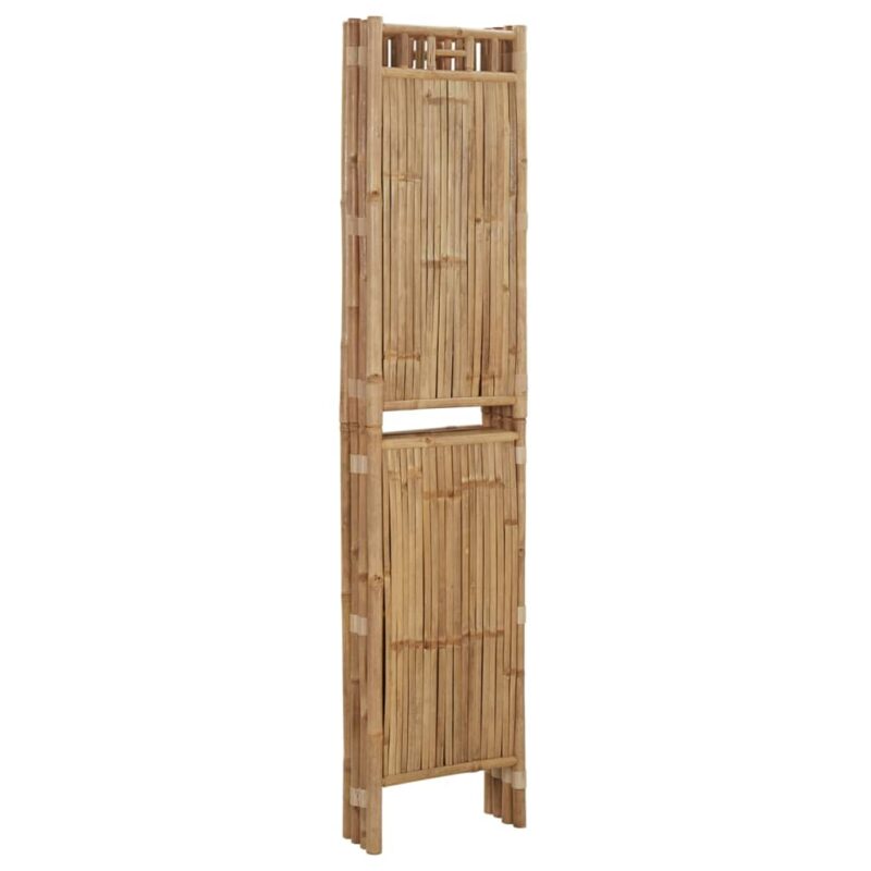 Sobna pregrada s 4 panela od bambusa 160 x 180 cm - Slika 4