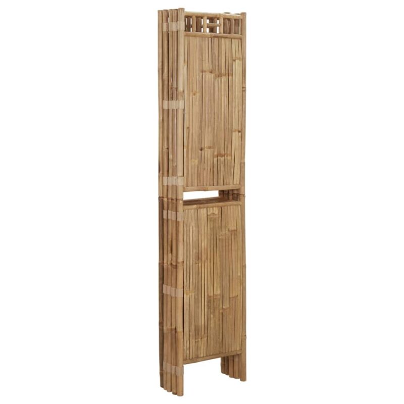 Sobna pregrada s 5 panela od bambusa 200 x 180 cm - Slika 4