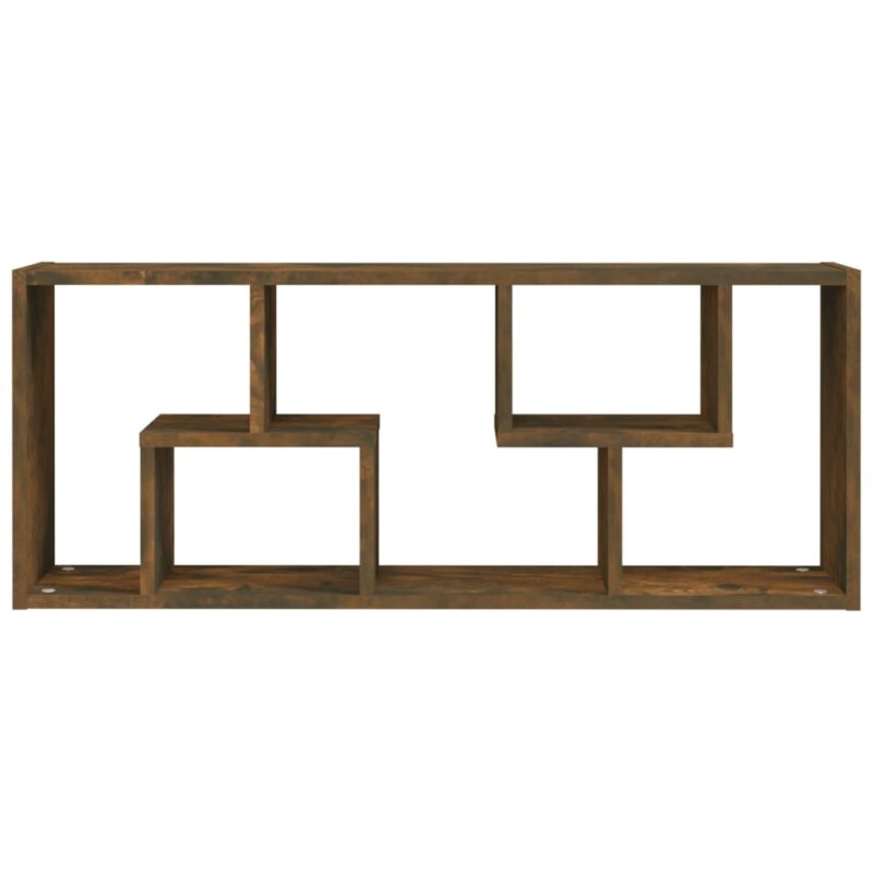 Zidna polica boja dimljenog hrasta 36x16x90cm konstruirano drvo - Slika 4