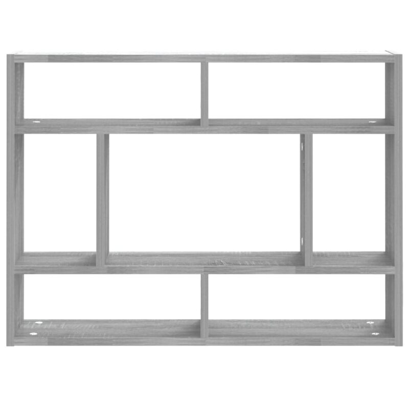 Zidna polica boja hrasta sonome 75x16x55 cm konstruirano drvo - Slika 3