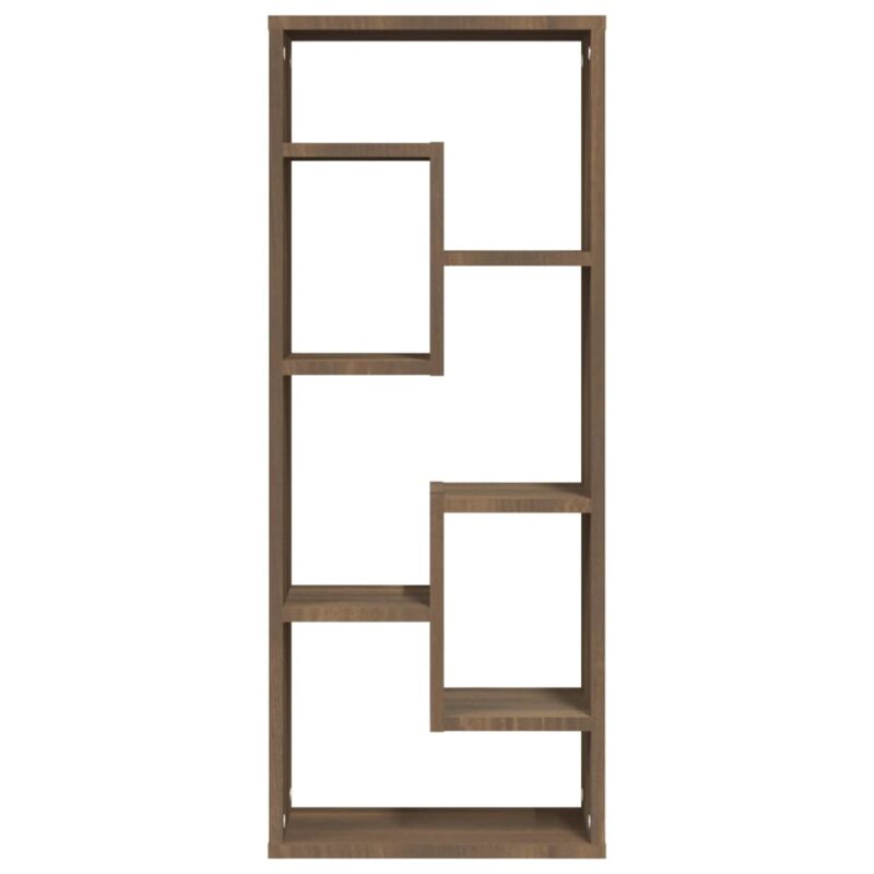 Zidna polica boja smeđeg hrasta 36x16x90 cm konstruirano drvo - Slika 3