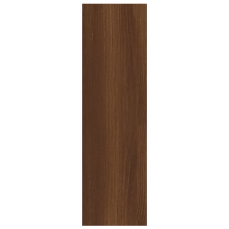 Zidna polica boja smeđeg hrasta 75x16x55 cm konstruirano drvo - Slika 4