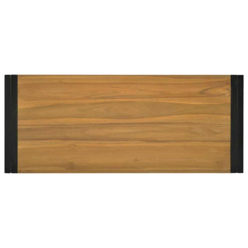 Zidni kupaonski ormarić 110 x 45 x35 cm od masivne tikovine - Slika 4