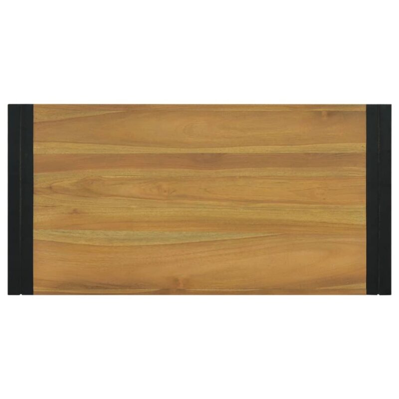 Zidni kupaonski ormarić 90x45x35 cm od masivne tikovine - Slika 4
