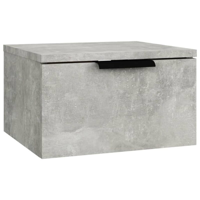 Zidni noćni ormarići 2 kom siva boja betona 34 x 30 x 20 cm - Slika 3