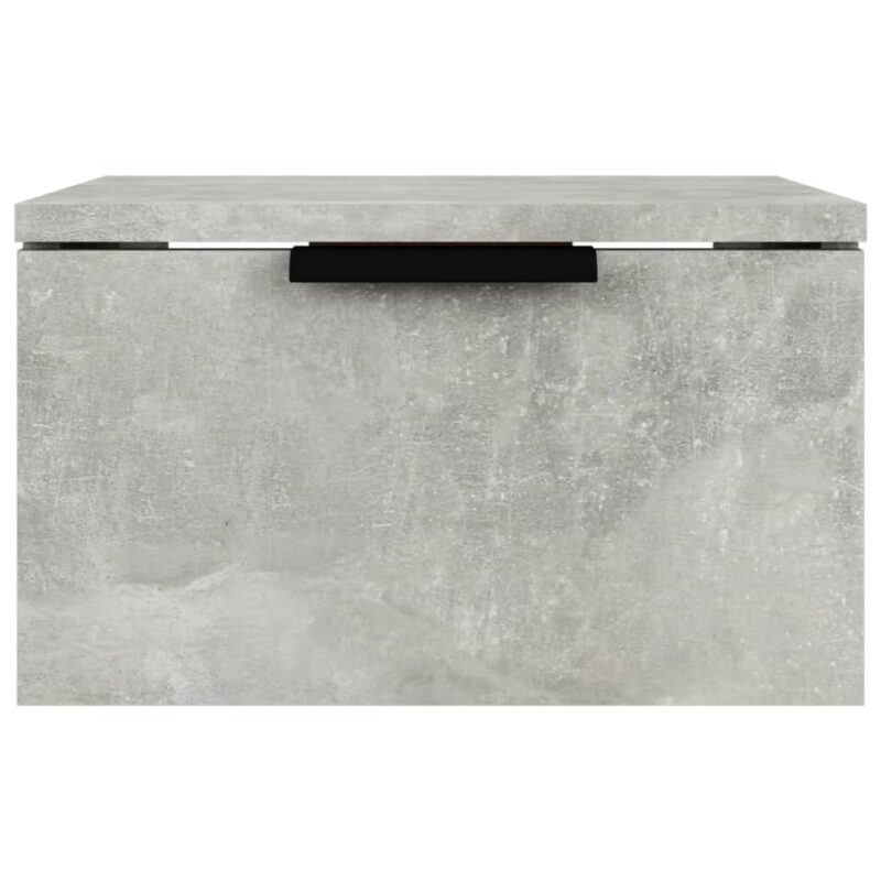 Zidni noćni ormarići 2 kom siva boja betona 34 x 30 x 20 cm - Slika 4