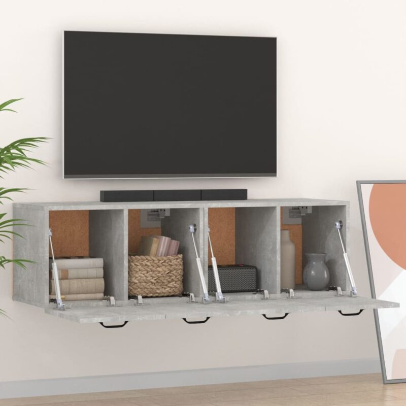 Zidni ormarići 2 kom boja betona 80x35x36