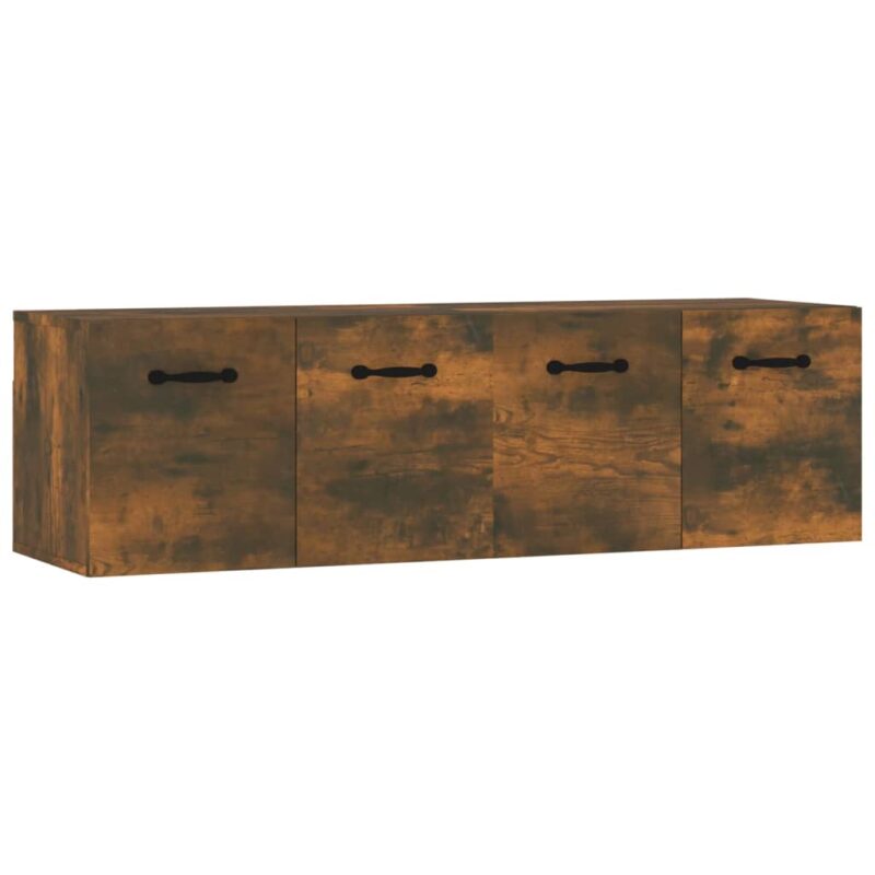 Zidni ormarići 2 kom boja dimljenog hrasta 80x35x36