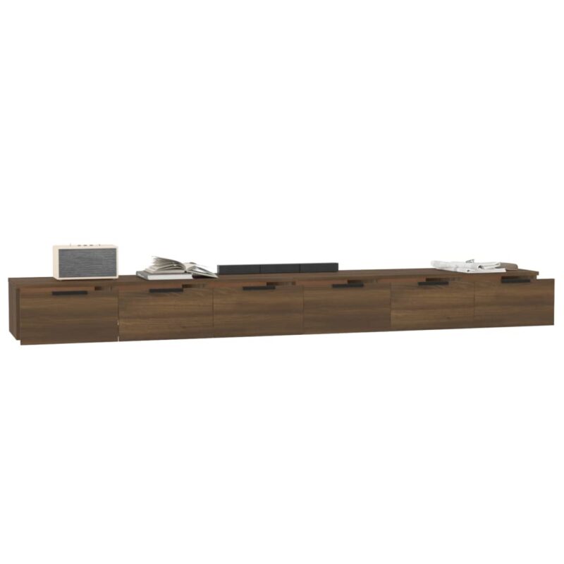Zidni ormarići 2 kom boja hrasta 102x30x20cm konstruiranog drva - Slika 4