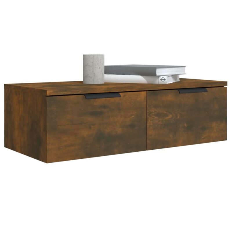 Zidni ormarići 2 kom boja hrasta 68x30x20 cm konstruirano drvo - Slika 4