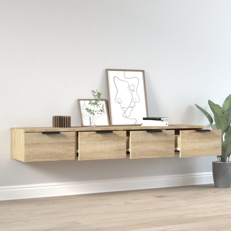 Zidni ormarići 2 kom boja hrasta sonome 68x30x20 cm drveni - Slika 3