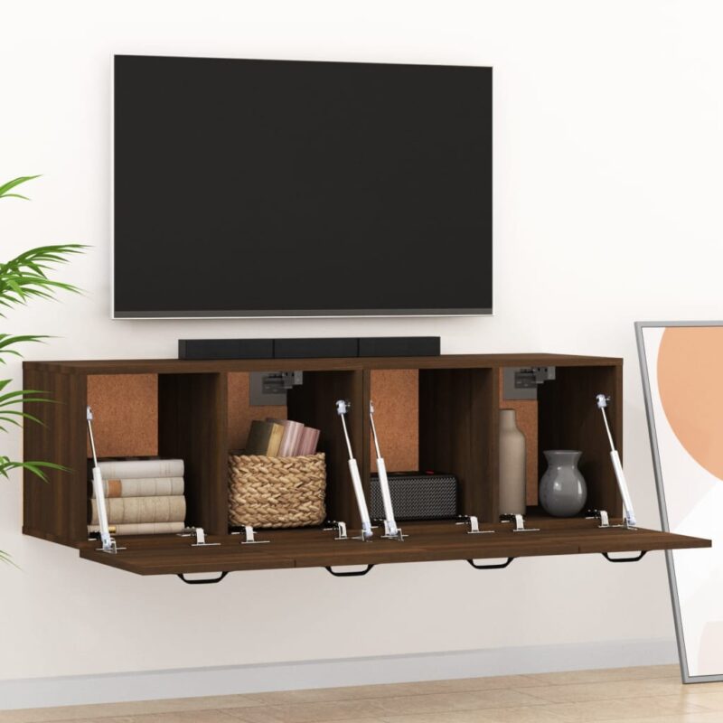 Zidni ormarići 2 kom boja smeđeg hrasta 80x35x36
