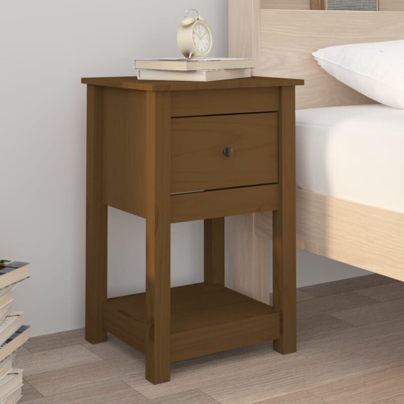 Noćni ormarići 2 kom boja meda 40x35x61