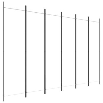 Sobna pregrada s 6 panela bijela 300x200 cm od tkanine