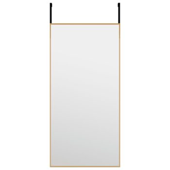 Ogledalo za vrata zlatno 30x60 cm od stakla i aluminija