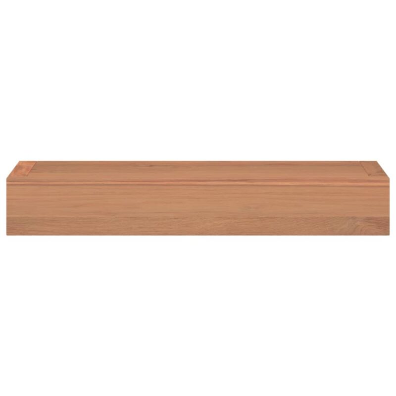 Zidne police 2 kom 40x15x6 cm od masivne tikovine - Slika 4