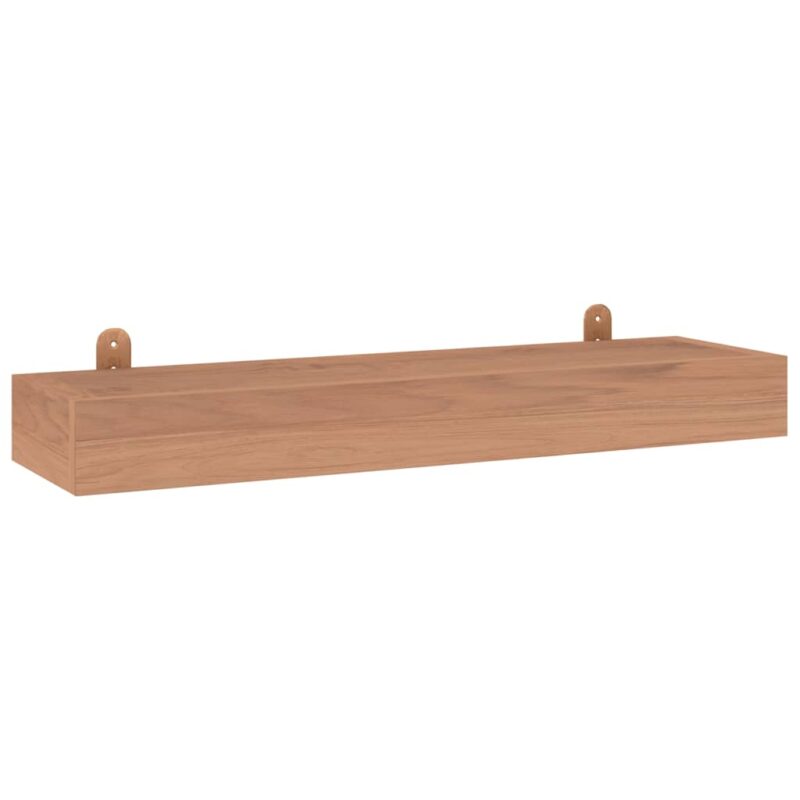 Zidne police 2 kom 60x15x6 cm od masivne tikovine - Slika 3