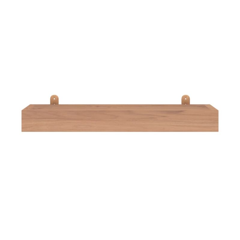 Zidne police 2 kom 60x15x6 cm od masivne tikovine - Slika 4