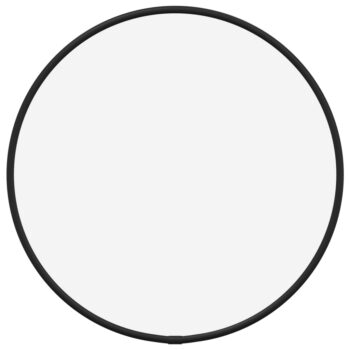 Zidno ogledalo crno Ø 30 cm okruglo
