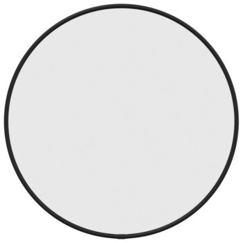 Zidno ogledalo crno Ø 40 cm okruglo