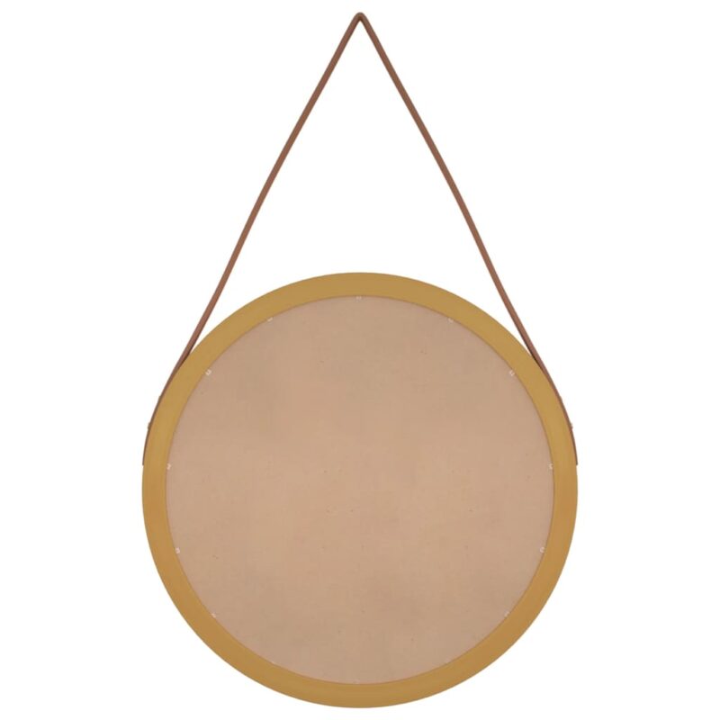 Zidno ogledalo s trakom Zlatna Ø 45 cm - Slika 4