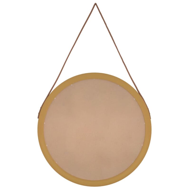 Zidno ogledalo s trakom Zlatna Ø 55 cm - Slika 4
