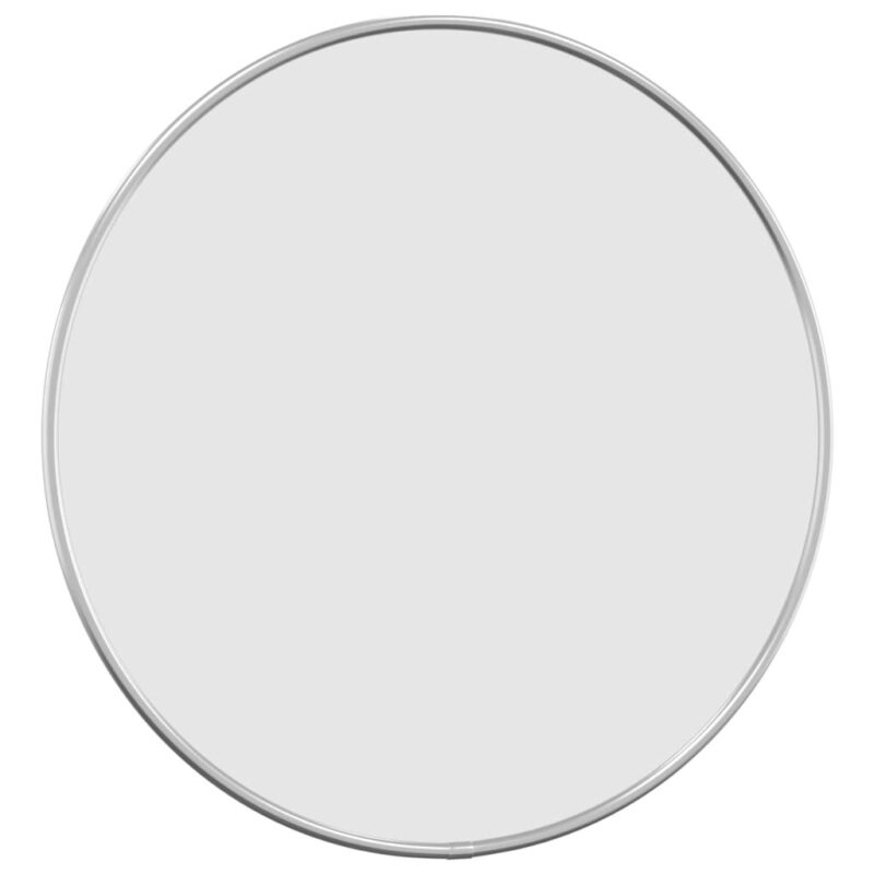 Zidno ogledalo srebrno Ø 40 cm okruglo - Slika 3
