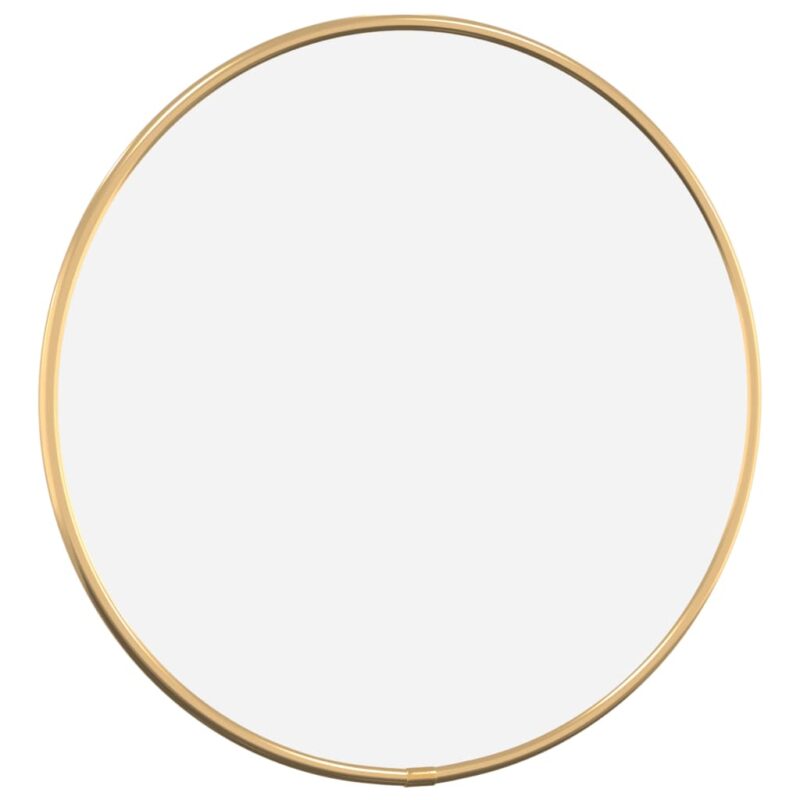 Zidno ogledalo zlatno Ø 30 cm okruglo - Slika 3