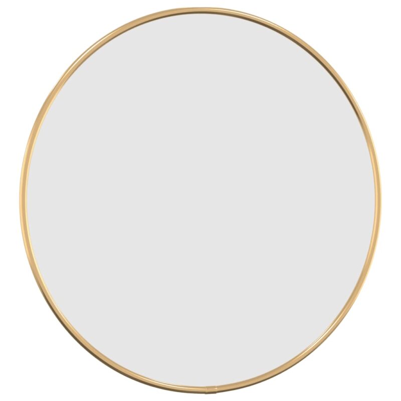 Zidno ogledalo zlatno Ø 40 cm okruglo - Slika 3