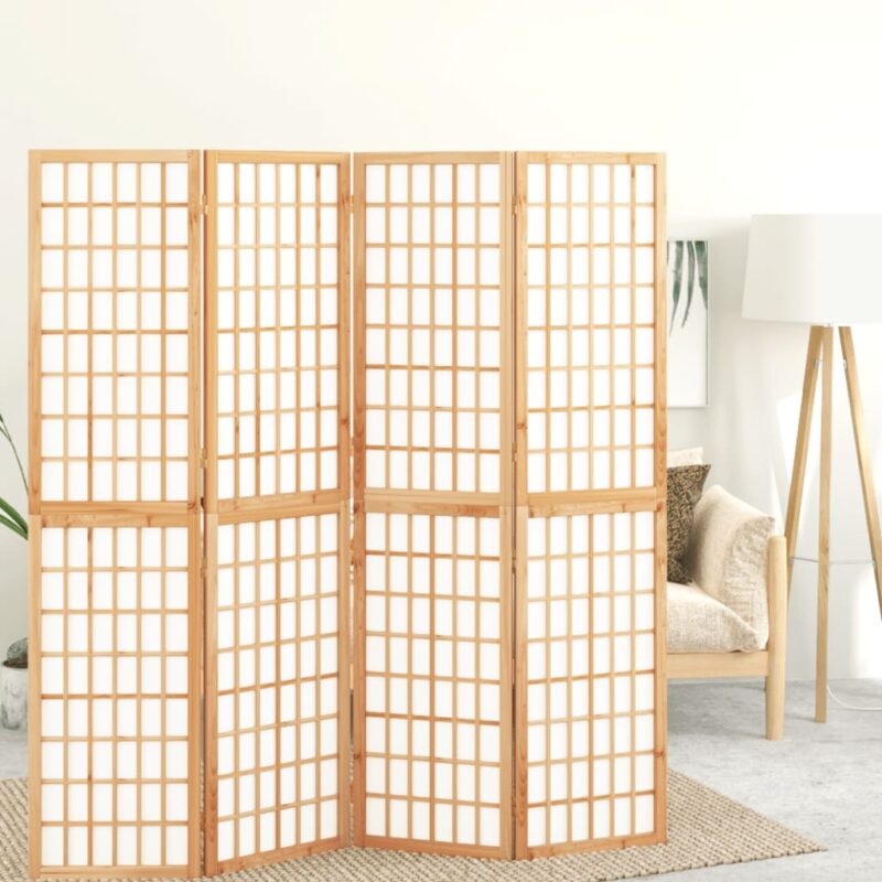 Sklopiva sobna pregrada 4 panela japanski stil 160x170 cm