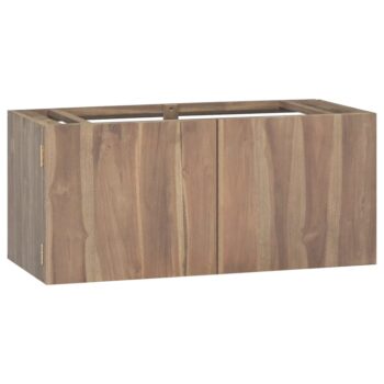 Zidni kupaonski ormarić 90x39x40 cm od masivne tikovine