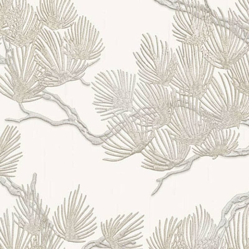 DUTCH WALLCOVERINGS zidna tapeta s uzorkom bora bijela - Slika 3