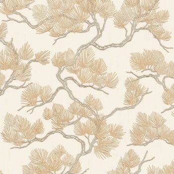 DUTCH WALLCOVERINGS zidna tapeta s uzorkom bora krem