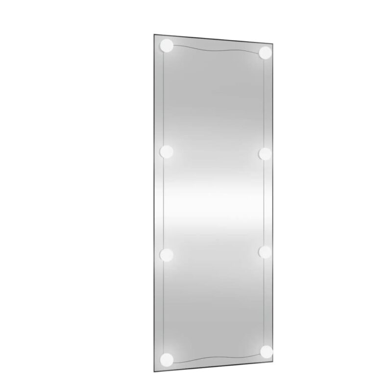 Zidno ogledalo s LED svjetlima 40 x 100 cm stakleno pravokutno
