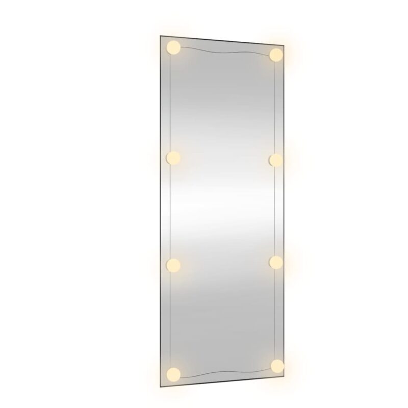 Zidno ogledalo s LED svjetlima 40 x 100 cm stakleno pravokutno - Slika 4