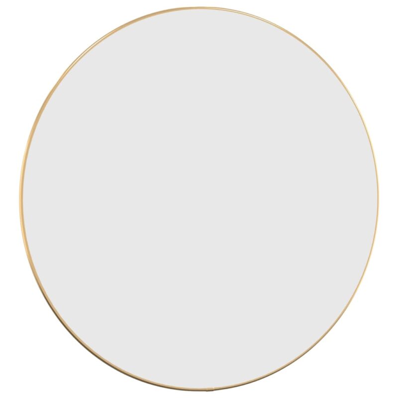 Zidno ogledalo zlatno Ø 60 cm okruglo - Slika 3